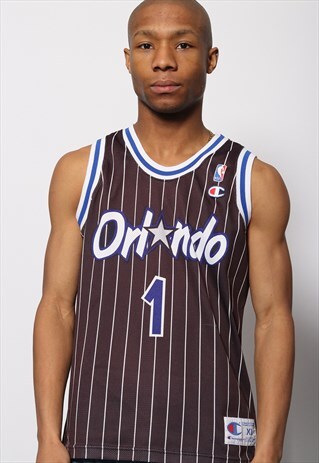 VINTAGE CHAMPION ORLANDO MAGIC BASKETBALL JERSEY HARDAWAY