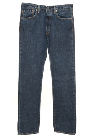 VINTAGE DARK WASH LEVIS 501 JEANS - W32 L32