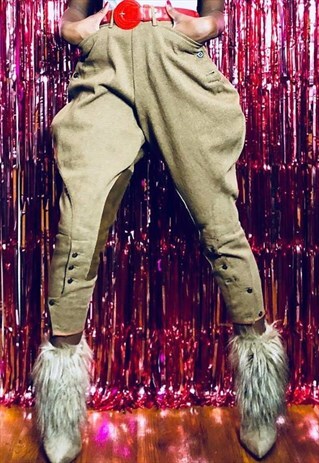 VINTAGE TAN & BROWN RIDING PANTS