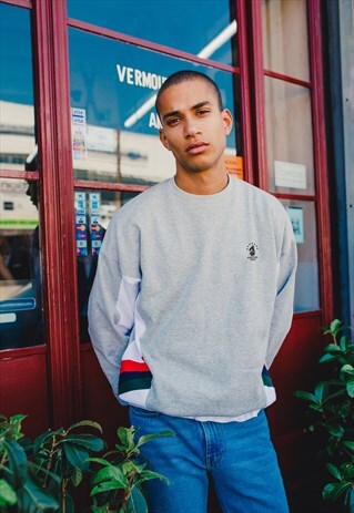 KAOTIKO SWEATSHIRT "MUNICH" GREY & WHITE TORCH