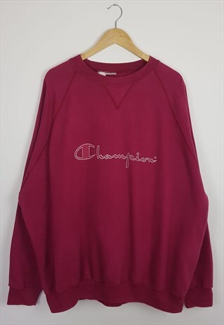 burgundy champion sweatshirt