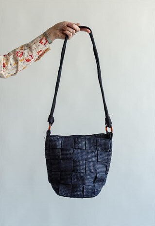 VINTAGE 80S' BLUE SHOULDER BAG