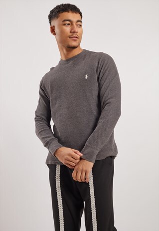 VINTAGE RALPH LAUREN LONG SLEEVE WAFFLE TOP