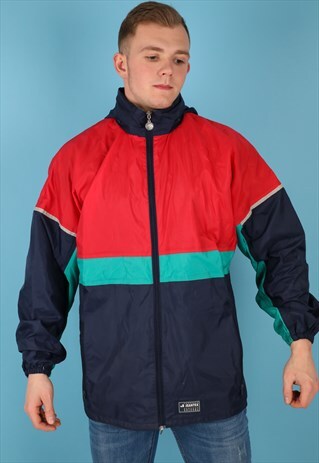 VINTAGE WINDBREAKER JACKET IN MULTI NJ531