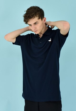 G&G UNISEX PACIFIC NAVY S/S GOOSE POLO