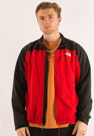 BLACK RED THE NORTH FACE SOFTSHELL JACKET