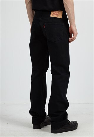 VINTAGE BLACK LEVI'S 501 FIT DENIM JEANS
