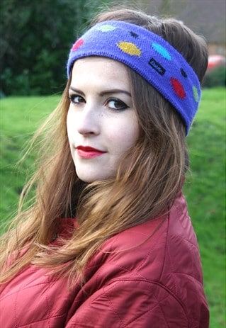 VINTAGE 90S SKI HEADBAND - WINTER WARMER - ONE SIZE FITS ALL