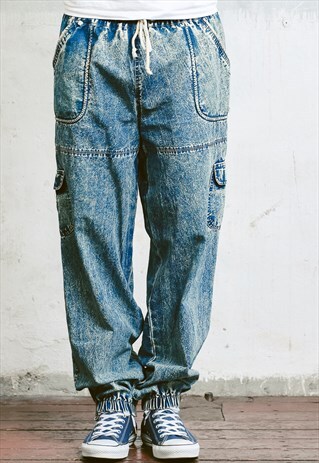 VINTAGE ACID WASH JEANS