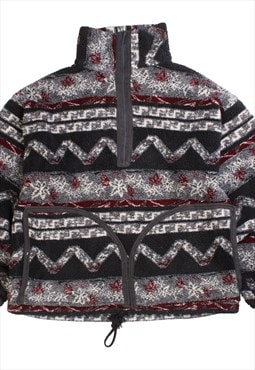 U.S Vintage  Quarter Zip Aztec Fleece Jumper Large (missing 