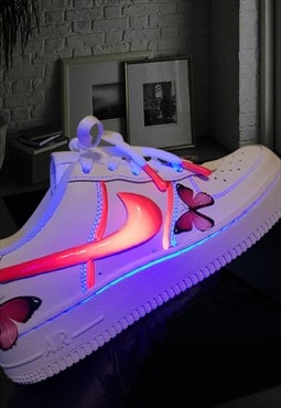 Nike air force 1 butterflies glow in dark 