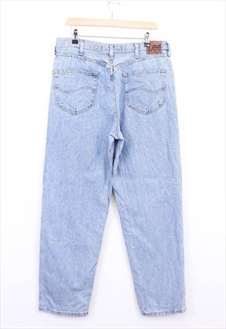 Vintage Lee Jeans Light Washed Blue Denim Relaxed Fit 90s