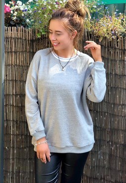 Grey Oversized Lux Sweatshirt / Loungewear