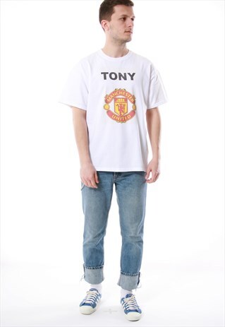 90S VINTAGE MANCHESTER UNITED RARE OLDSCHOOL T-SHIRT 13568