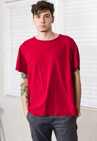 VINTAGE RALPH LAUREN T-SHIRT LOGO 90S XXL 7.0