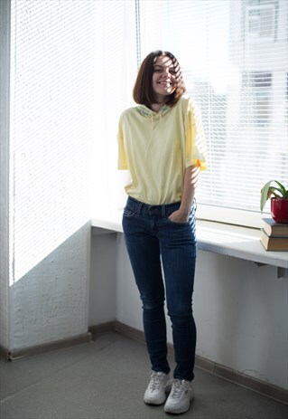 VINTAGE 90'S BLUE SLIM LOW WAIST JEANS