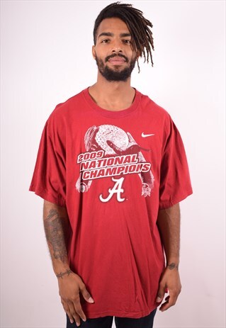 NIKE MENS VINTAGE BSC T-SHIRT TOP XXL MAROON