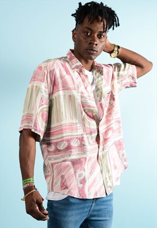 VINTAGE ABSTRACT PATTERN SHIRT
