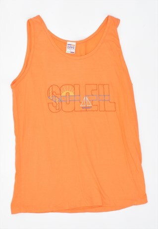 VINTAGE 90'S VEST TOP ORANGE