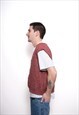 VINTAGE LACOSTE 90S KNIT CARDIGAN VEST