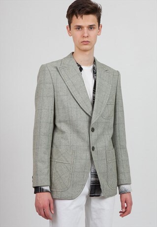 VINTAGE GREY BLAZER JACKET