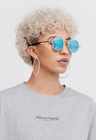 RETRO BLUE GLASSES