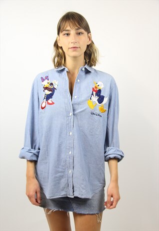 VINTAGE WALT DISNEY DENIM SHIRT