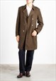 Men's Ballantyne Brown Prince Of Wales Double Breasted Coat