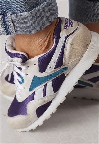 REEBOK TRAINERS 1990'S 90'S UK 4 RARE (B4S)