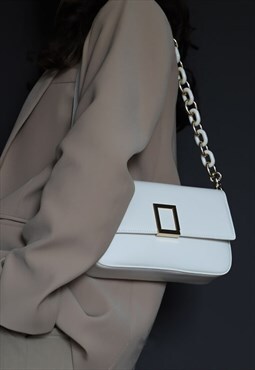 Leather Shoulder Chain Bag