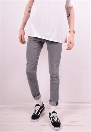LEVI'S 520 MENS VINTAGE JEANS W30 L32 GREY 90'S