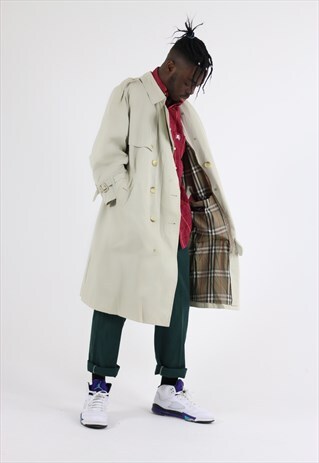 RARE VINTAGE BURBERRY MAC OVER COAT JACKET