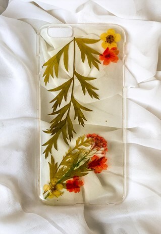 Pressed Flower Clear Cover for the iPhone 6 and 6s Plus