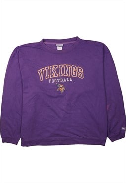 Vintage 90's Reebok Sweatshirt Vikings Football Crew Neck