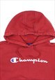 CHAMPION SPORTSWEAR FADED RED PULLOVER HOODIE, BOXY FIT 
