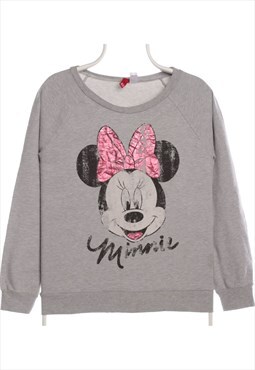 Vintage 90's Disney Sweatshirt Minnie Mouse Crewneck Grey 40