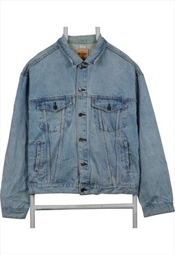 Vintage 90's Hard Rock Cafe Denim Jacket New York Button Up