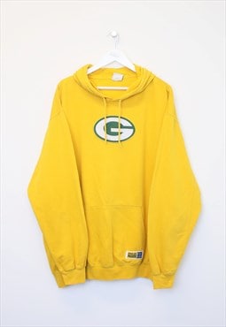 Vintage NFL Green Bay Packers hoodie in yellow. Fits XXL