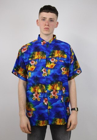 VINTAGE PATTERNED 90S HAWAIIAN SHIRT