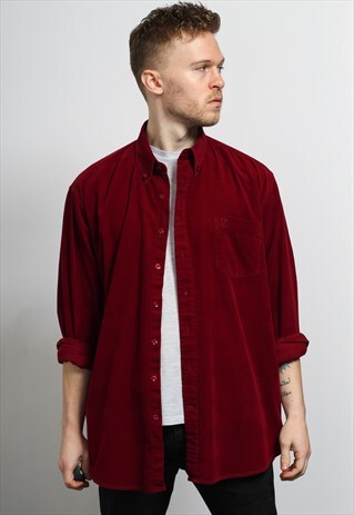 VINTAGE CORDUROY SHIRT RED