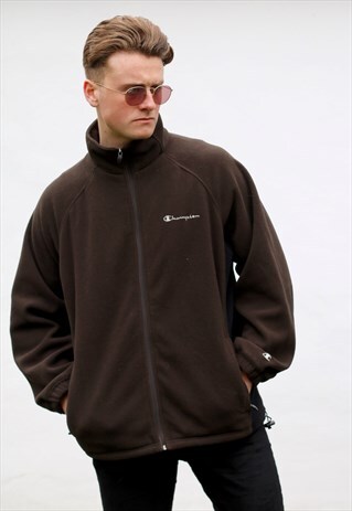 CHAMPION TRACK & FIELD RETRO FLEECE SPORTSWEAR JACKET