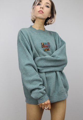 VINTAGE 90S OVERSIZED SWEATER SWEATSHIRT