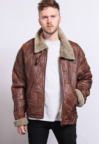 VINTAGE LEATHER AVIATOR JACKET