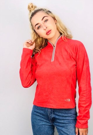 VINTAGE THE NORTH FACE 1/4 ZIP UP FLEECE