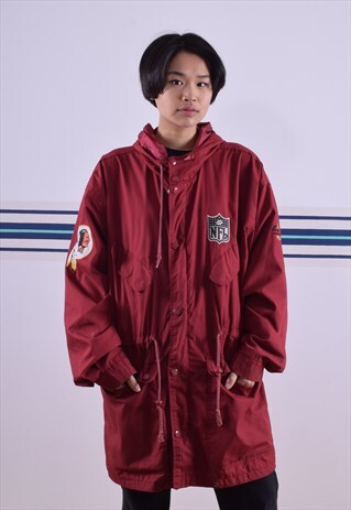 WASHINGTON REDSKINS RED EMBROIDERED COAT