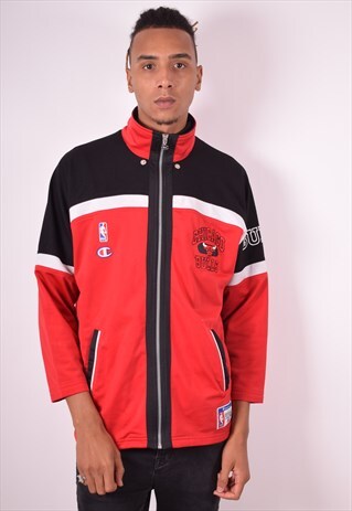 CHAMPION MENS VINTAGE TRACKSUIT TOP JACKET SMALL 90S