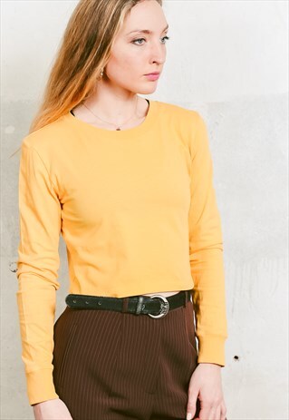 Y2K LONG SLEEVE CROP TOP