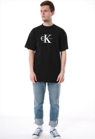 90S VINTAGE CALVIN KLEIN RARE OLDSCHOOL T-SHIRT 13580