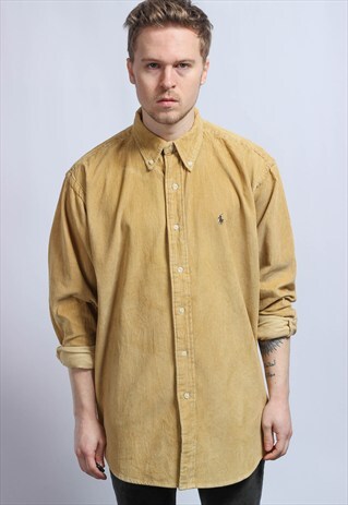 VINTAGE CORDUROY OVERSIZED RALPH LAUREN SHIRT