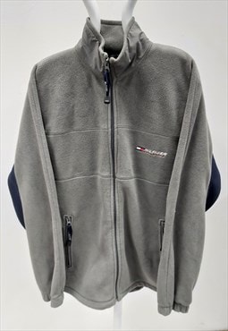 Vintage Tommy Hilfiger Grey Fleece Jacket